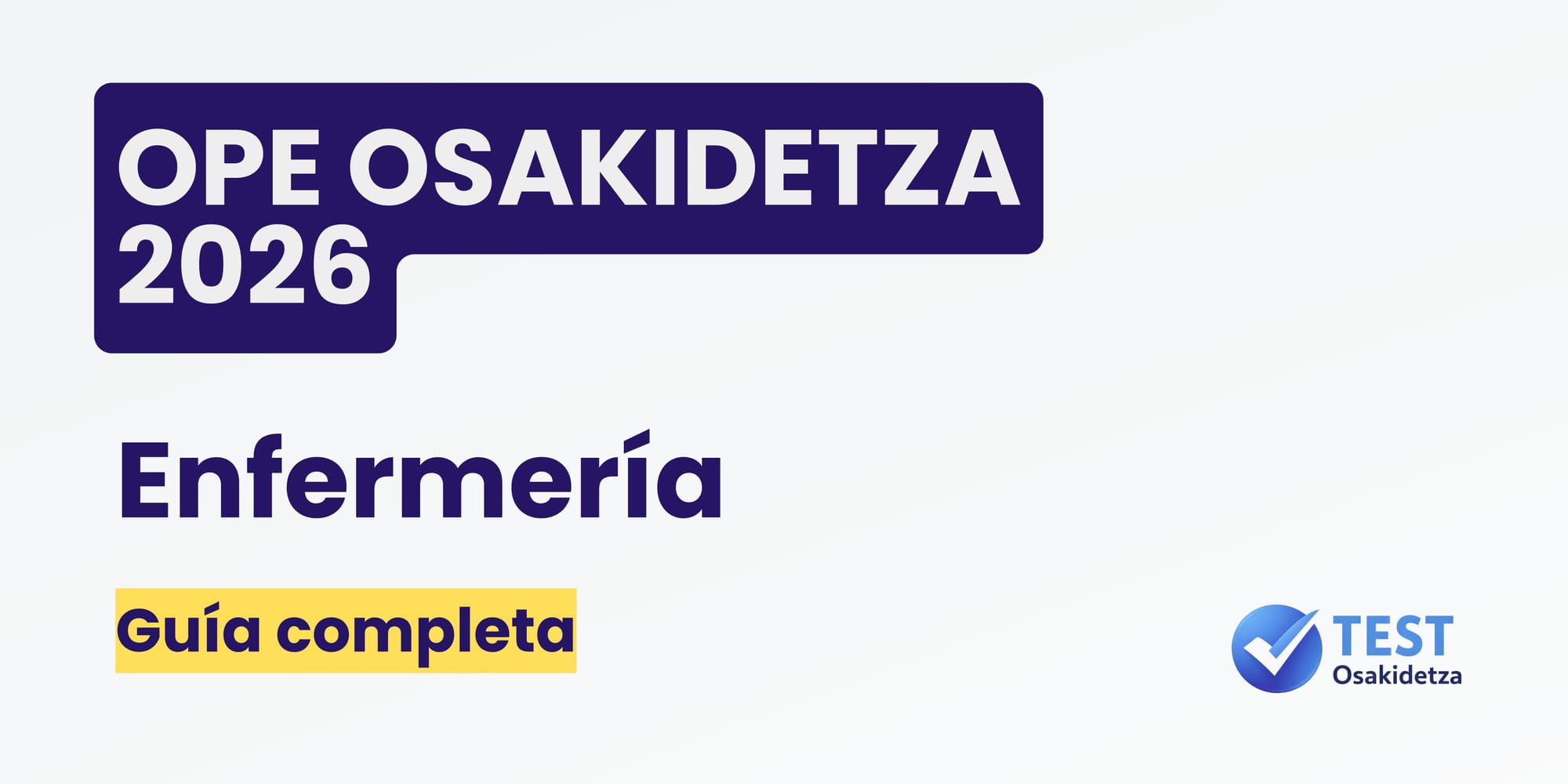 Oposiciones enfermeria Osakidetza